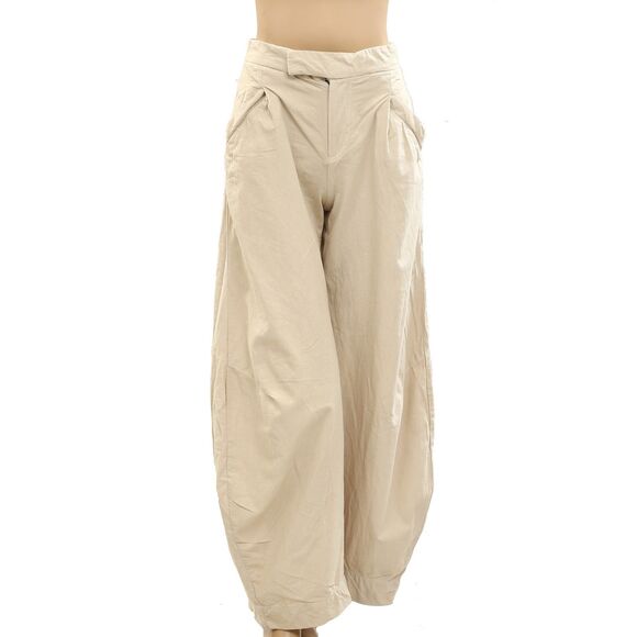 Free People Tegan Washed Barrel Trousers Pants Pleated Tapered Leg XXS 278600 - Picture 5 of 9